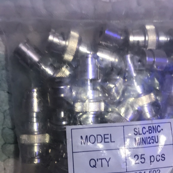 SLC-BNC-MINI25U bag 25 compression BNC Mini connector radio antenna Wi-Fi ham - Picture 5 of 6